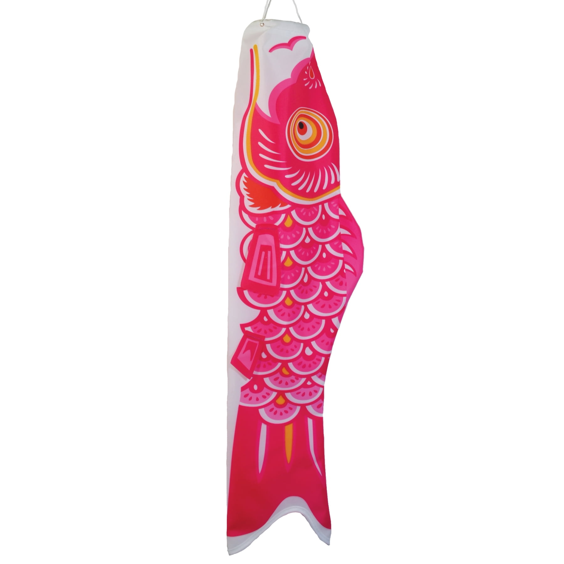 In the Breeze 5126 — 60 Inch Pink Koi Fish Windsock Outdoor Koi