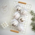 thumbnail image 4 of 6 PCS Christmas Tree Ornaments Ball Vintage, Farmhouse Distressed Hanging Decorations for Xmas Tree, Shatterproof Holiday Party Favors & Home Decor, 4 of 4