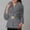 Gray, variant on Women's Faux Fur Winter Coat Fall Winter Fuzzy Warm Plus Size Fleece Jacket Elegant Open Front Cardigan Casual Cropped Dressy Outerwear with Belt Brown XXL
