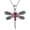 07-Jul-Ruby, variant on Dragonfly Necklace 925 Sterling Silver Heart JulyBirthstone Pendant Cute Dragonfly Jewelry Gift for Women Lovers
