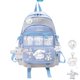 thumbnail image 3 of Kawaii Sanrio Blue Cinnamoroll Bolso De Hombro De Gran Capacidad Mochila De Dibujos Animados Para Niñas Japonesas Enviar Insignia Colgante Llavero [BTR], 3 of 4