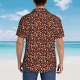 thumbnail image 6 of Goofa 70s Groovy Hippie Retro Hawaiian Shirt for Men, Unisex Summer Beach Casual Short Sleeve Button Down Shirts,Aloha Tropical Floral print shirt-Large, 6 of 9