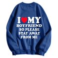 thumbnail image 4 of WEAIXIMIUNG Chandails en Molleton pour Femmes Zip Saint-Valentin Manches Longues Graphique Imprimé Pull Chandails en Molleton Blouse Chandails en Molleton Top, 4 of 4