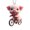 E, variant on Acrylic Cartoon Pig Hanging Decoration with Bead Chain Car Rearview Mirror Pig Ornament Keychain Backpack Animal Pendant Birthday Gift
