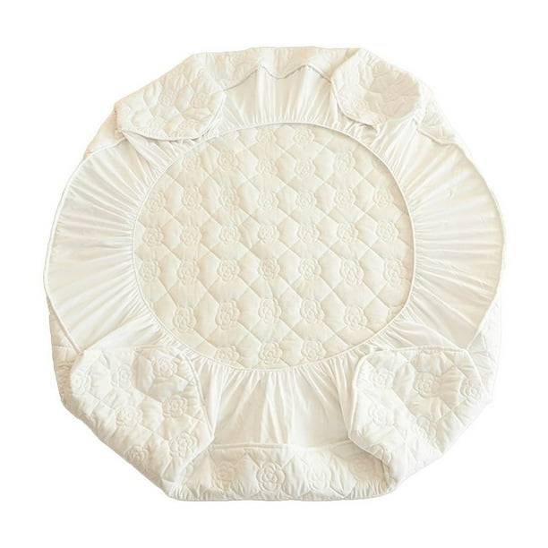 Sábana bajera ajustable de 150x200 cm (59x78 pulgadas), protector de colchón impermeable, suave, grueso, transpirable y lavable, funda de cama de fibra de poliéster con bolsillo profundo para uso en