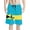 Bahamas Flag Butterfly, variant on Binienty Men's Board Shorts Swim Trunks With Camo Duck Pattern - Quick Dry for Beach Swimming and Summer Vacation