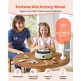 thumbnail image 2 of Compact 6" Electric Pottery Wheel for Beginners&Kids, Adjustable Speed with Forward/Reverse Rotation, Includes Shaping Tools for DIY Clay Crafts at Home or Studio., 2 of 12