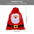 thumbnail image 2 of MasteelfCA 1Pc Santa Claus Pattern Design Large Xmas Gift Bag Gift Packing Bag for Party, 2 of 7