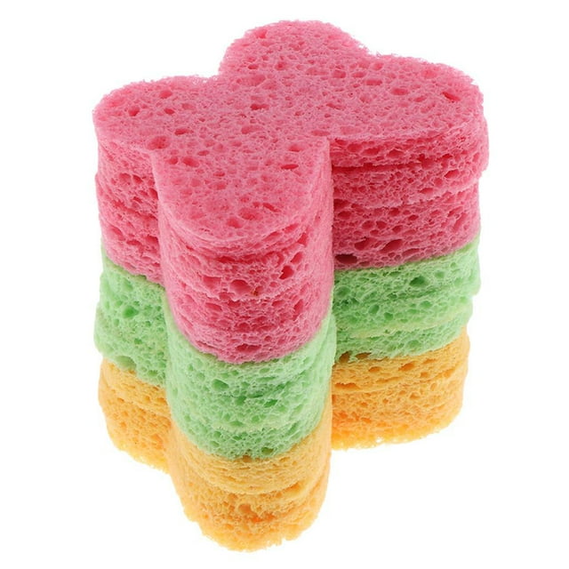 10x Esponja limpiadora de espinillas de faciales suaves Esponja maquillaje facial Esponjas limpias Puff shamjiam Puff de esponja para limpiar la cara