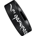 thumbnail image 4 of Tungsten Tibetan Mantra Ring 1, 4 of 6