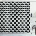 thumbnail image 1 of Ambesonne Animal Shower Curtain, Marine Creatures Sea, 69"Wx84"L, Black White, 1 of 3