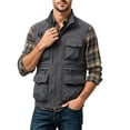 thumbnail image 2 of DYTTDG Men's Outdoor Utility Vest | Multi-Pocket Lightweight Zip-Up Workwear Fishing Travel Vest, Cargo Safari Vest for Hiking & Photography, 2 of 7