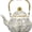 4.3 Inch * 7.8 Inch, variant on Vintage Enamel Tea Kettle, Floral Enamel on Steel Teapot Stovetop Ceramic Teakettle Retro Classic Water Boiler with Cool Handle for Home Kitchen Decor