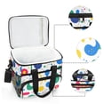 thumbnail image 6 of FORMRS Insulated Cooler Bag 24 Cans Capacity Soft Leakproof Lunch Box with Side Pockets, Colorful Round, 6 of 7