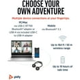 thumbnail image 4 of HP Poly Voyager Focus 2 UC Wireless Stereo Headset with Charging Stand & USB-C Adapter, Microsoft Teams Certified, 4 of 6
