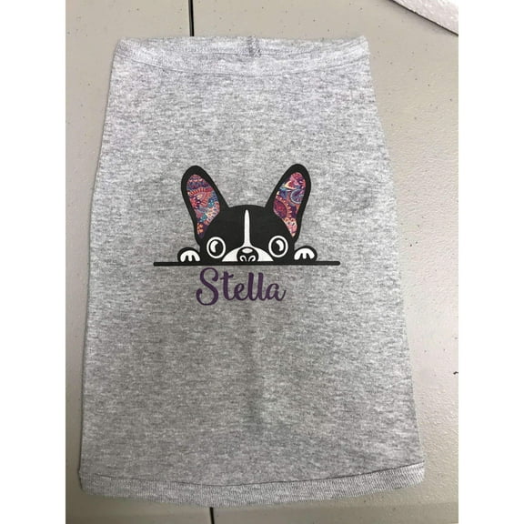 Custom Pet T-Shirt Gray