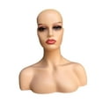 thumbnail image 3 of Cabeza de maniquí femenina realista, soporte para peluca, peluca multifuncional europea americana Estilo E, 3 of 8