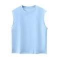 thumbnail image 4 of Zanarzt Toddler Boy Summer Clothes Boys Tank Tops Boys Undershirts Kids Cotton Undershirts Tees Sleeveless Tank Tops Shirts for Kids Youth Light Blue,4-5 Years, 4 of 4