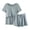 Green, variant on Women's Maternity Nursing Pajama Set, Solid Color Ribbed Texture Short Sleeve Round Neck Top and Matching Shorts, Two-Piece Sleepwear for Comfortable Nights and Home Lounging - Blue