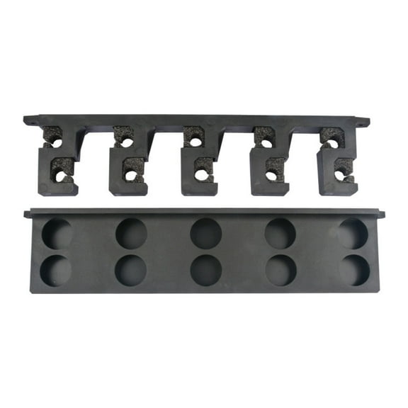 CEORPER Wall Mounted Fishing Rod Storage Rack 10 Slots Nonslip Fishing Poles Holder for Garage Door Home Room Easy to Use
