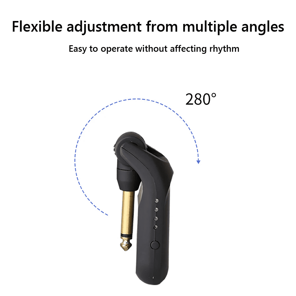 RIWPKFH C01 Wireless System Audio Transmitter Receiver Pickup USB Rechargeable Wireless System for Electric Guitar Bass Violin