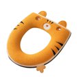 thumbnail image 2 of YgkuHd Toilet Seat Cushion, Zipper Model Toilet Seat Household Embroidery Sitting Washer Toilet Seat Cover Cute Washer Four Seasons Universal Toilet Seat Washable D Shapetoilet Seat Cushion (Yellow), 2 of 6