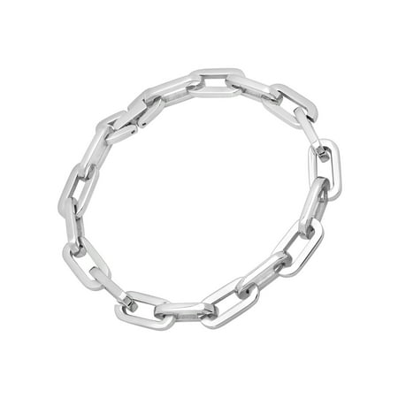 Men's Stainless-Steel Oval Link Bracelet, 8.5