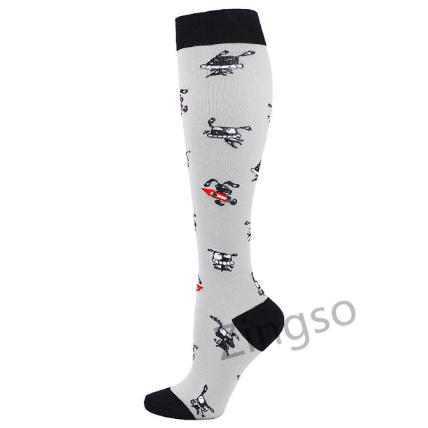 Medias De Compresión Running Calcetines Deportivos Nylon Wave Point Ciclismo Running Deportes Transpirable Elástico