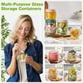 thumbnail image 2 of Oillase 8 Pack Overnight Oats Containers with Lids, Large & Small Glass Mason Jars 16oz & 10 oz, Breakfast Oatmeal Container to Go, Salad Me, 2 of 7