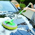 thumbnail image 6 of Car Wash Brush with Long Handle Chenille Microfiber Car Wash Mop Car Washing Brush Cleaning Kit Car Wheel Tire Brush Microfiber Towels Cleaning Cloth for Cars RV Truck Boat, 6 of 7