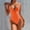 Orange, variant on One Piece Swimsuit Women Womens Swimsuits Bathing Suit Monokini Womens Swim Swimsuits for Women Halter Swimwear Plus Size Tankini Swimwear Crinkle Swimsuit Hot Pink L