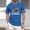 002Blue, variant on Hogleaql Patriotic 250th Anniversary T-Shirt Men's 1776-2026 Crew Neck American Flag Print Short Sleeve T-Shirt Patriotic Dressy Independence Day Themed Loose Shirts White 5XL