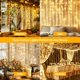 thumbnail image 4 of LED Curtain String Lights Christmas Garland Decor Fairy Light 8 Modes USB Remote Control Wedding Holiday Party for Bedroom Home, 4 of 5