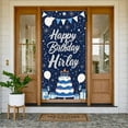 thumbnail image 3 of Pink Lettering Banner Gold Fireworks Birthday Display Colorful Balloons Star Decorations Party Backdrop for Birthday Party Kids Celebration Photo Shoot, 3 of 9