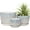 Gray, variant on Grey Flower Pots,Texture Planter for Indoor Plants Set of 3 Ceramic Flower Pots with Saucer,Cute Garden Pots Succulent Pots(3 Pack,Grey
