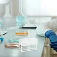 thumbnail image 4 of Raindrops 2Pcs Laboratory Plastic Microscope Slides Storage Holder White Compact Slide Rack, 4 of 8