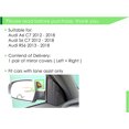 thumbnail image 2 of Matte Chrome Side Mirror Cover Caps for Audi A6 C8 A7 A8 19+ With Lane Assist, 2 of 3