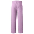 thumbnail image 4 of Boys Casual Wide Leg Sweatpants with Drawstring Elastic Waist Outdoor Long Trousers for Kids Daily Play, 4 of 5