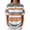 Orange #052, variant on Women's Waffle Knit Polo Shirt Color Block Striped Collared Short Sleeve Relaxed Fit Casual Daily Office Summer Tops 2026, XL
