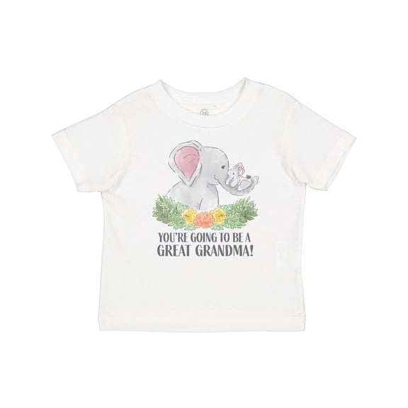Inktastic You're Going to Be a Great Grandma Elephants with Flowers Boys or Girls Baby T-Shirt