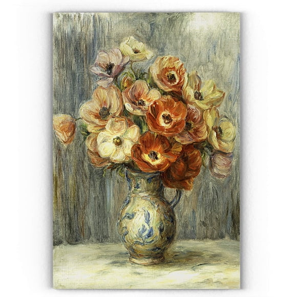 Wexford Home Renoir, Anemones` Gallery-Wrapped Canvas Wall Art Print, 18 x 24, Multicolor