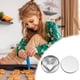 thumbnail image 3 of Juego de cortadores de galletas de acero inoxidable 6 piezas | Herramientas antiadherentes para hacer dulces de fondant | Seguridad de borde laminado | Liberación fácil | Cortadores de masa, 3 of 4