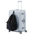 thumbnail image 4 of Luggage set Uenjoy AL frame design hard shell 1pc 24'4 wheels/light weight/TSA Lock SILVER, 4 of 8