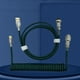 thumbnail image 1 of Cable en espiral USB C Cable en espiral Extensible para mecánico perfke Cable espiral en espiral, 1 of 7