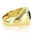 thumbnail image 2 of 14k Unique Mens Dainty Diamond Black Onyx Ring For Him (Yellow Gold Size 11), 2 of 3