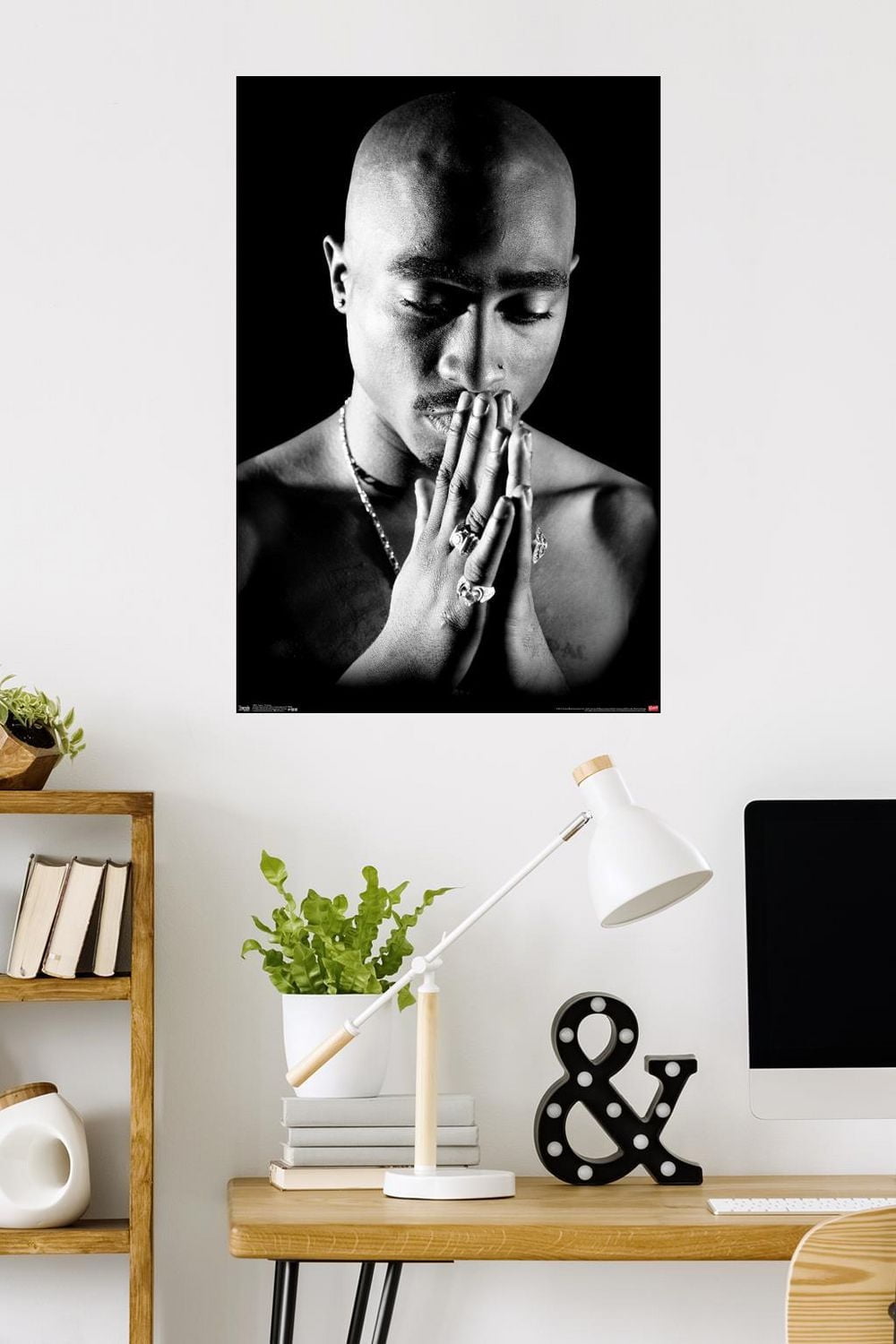 Tupac - Praying Wall Poster, 22.375" x 34"