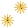 thumbnail image 1 of Reloj de pared colgante Yuarrent decoración de la habitación accesorios decorativos Amarillo, 1 of 6