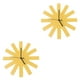 thumbnail image 4 of Reloj de pared Kearding Colgante Decoración de la habitación Accesorios para El Hogar Mano de obra fina Hogar DIY Prop Ahorro Amarillo 2Conjunto, 4 of 6