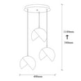 thumbnail image 3 of Sheen , Berceste , Black / Gold Chandelier, 3 of 5