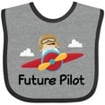 thumbnail image 3 of Inktastic Future Pilot Airplane Boys Baby Bib, 3 of 4